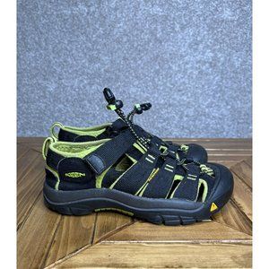 KEEN Sandals Boy 1 Black Green  Newport H2 Closed Toe Outdoors Hiking Toggle BTS
